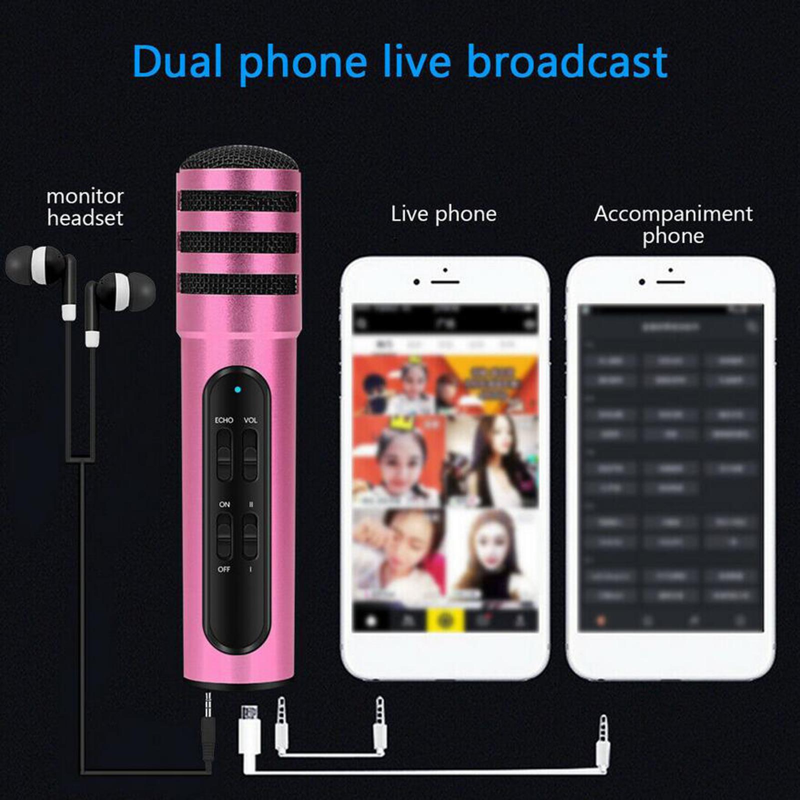 Handheld Microphone Karaoke Microphone Stand Condenser Phone Tripod Wireless Microphones Mic Microphone Systems