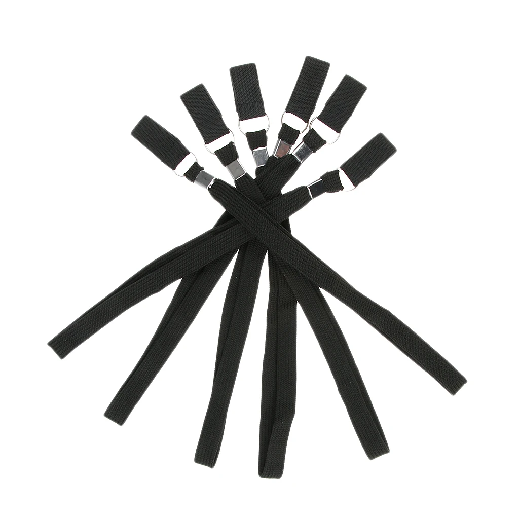 6pcs Nylon Cords Hiking Backpack Trekking Pole Holder Elastic Buckle Rope Walking Stick Rope Crutch Stool