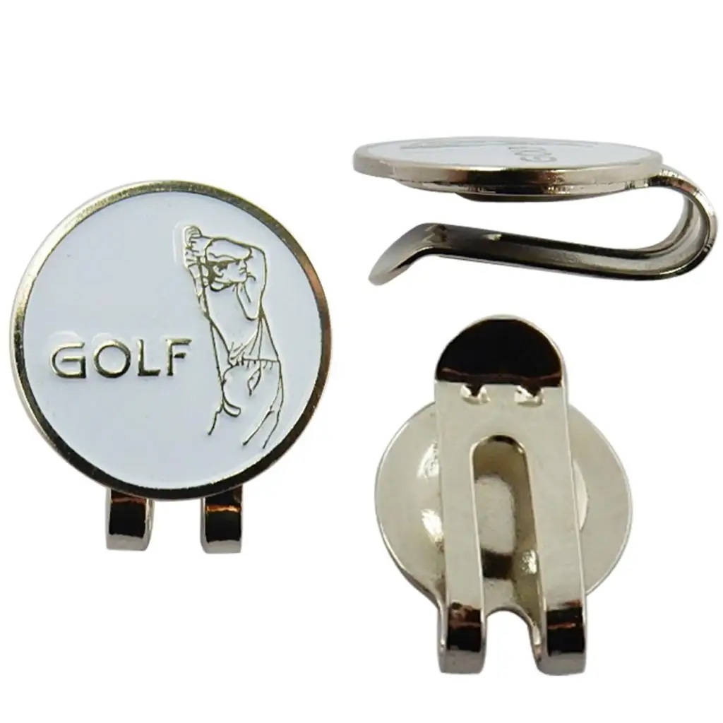 Premium Golfer Sports  Hat Clip Golf Ball Marker For Golf Cap Visor