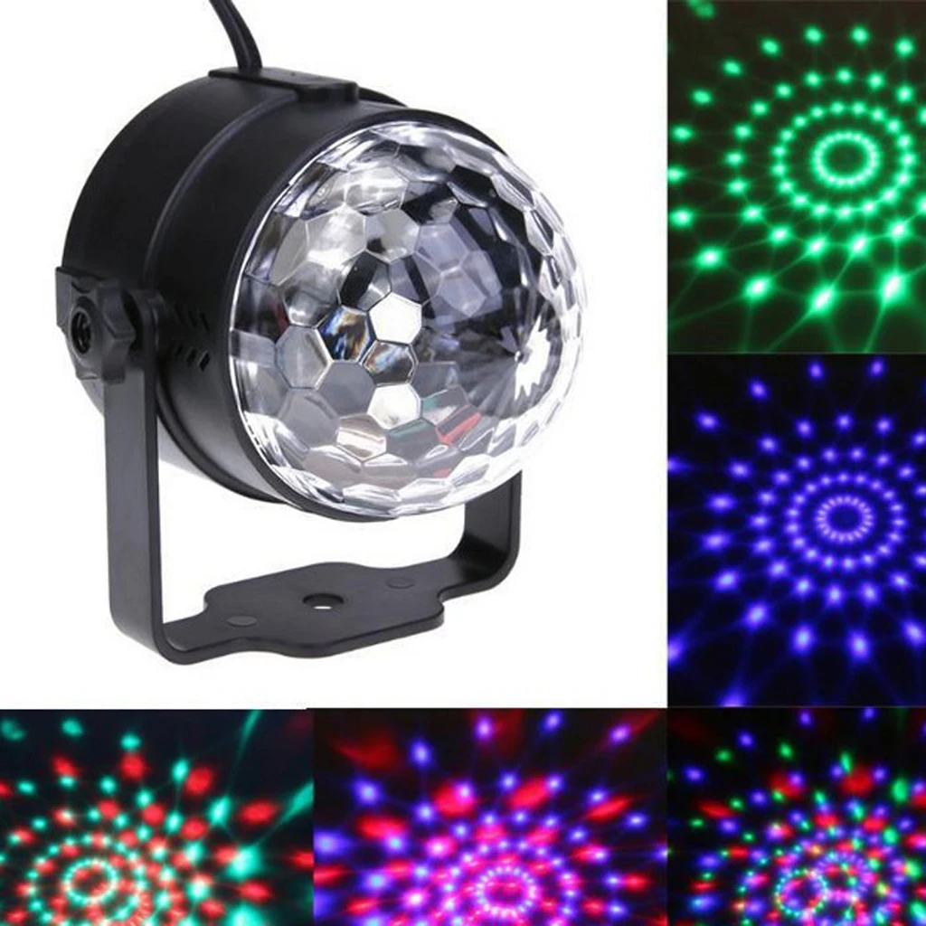 3W RGB  Ball Lamp Lights Home Parties Bar Nightclub DJ Banquet Karaoke