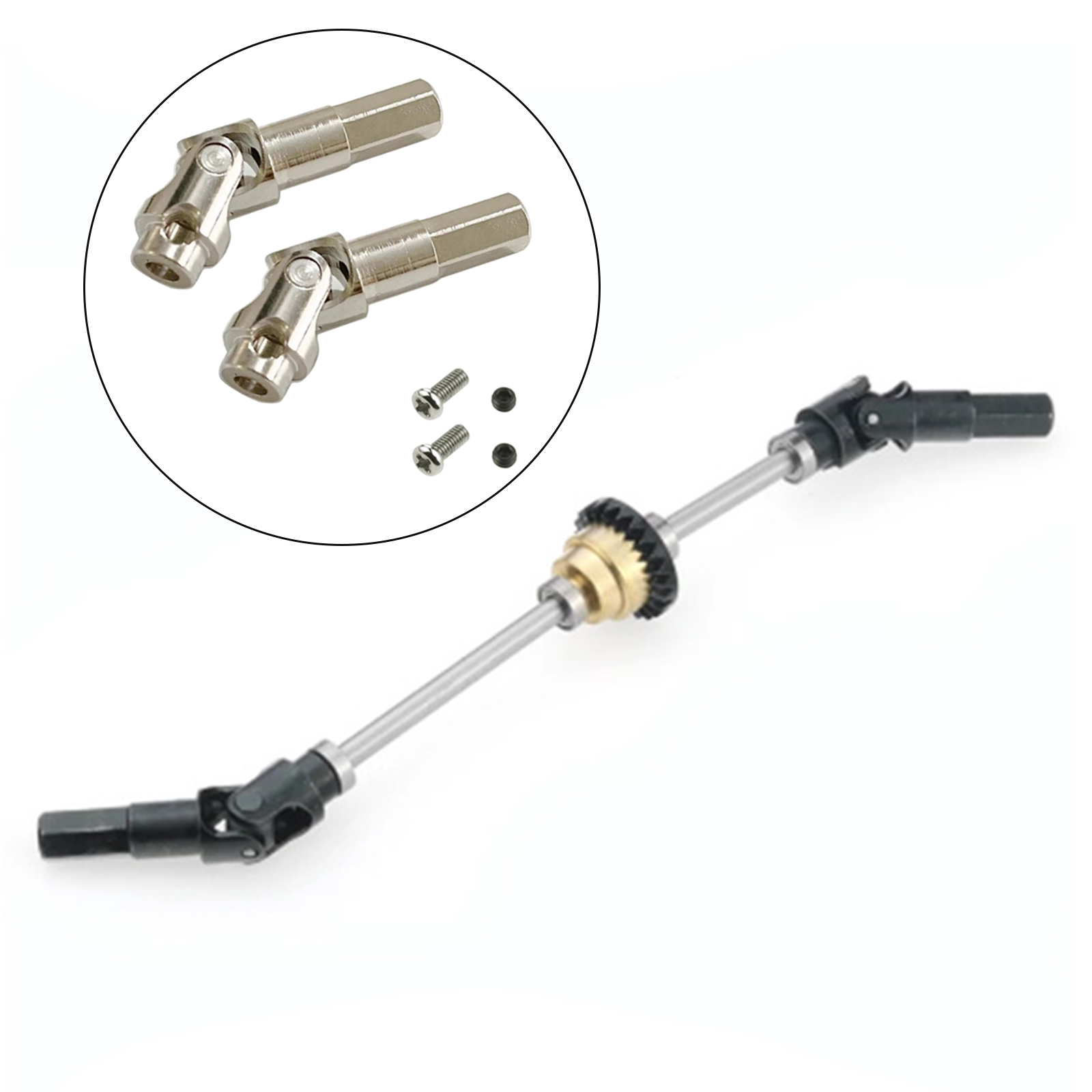 2pcs RC Car Front Drive Shaft RC Car Replaces Parts for JJRC Q64 Q65 RC Car