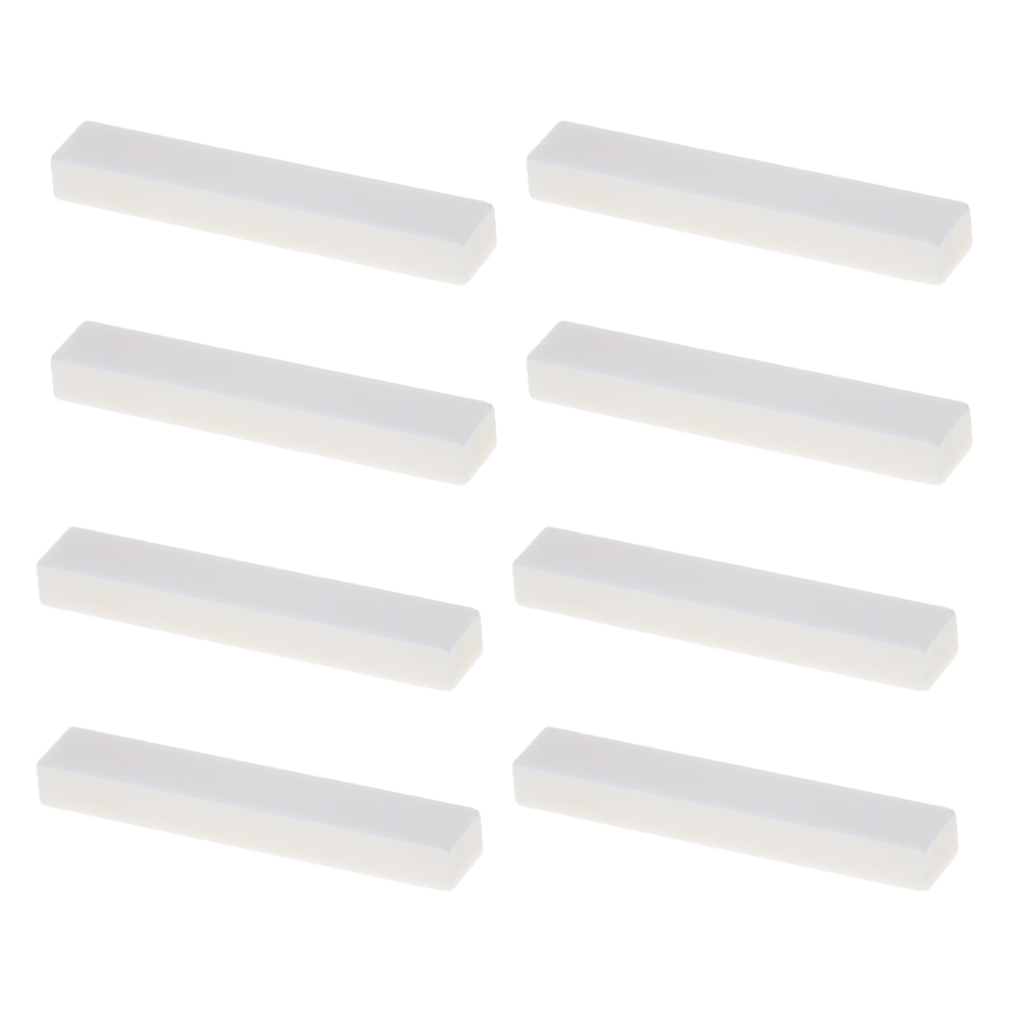 8pcs NEW High-quality Cattle Bone White Acoustic Guitar Nut For Cigar Guitar