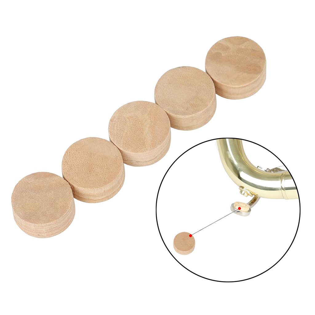 5Pcs Water Key Spit Valve Cork Pad For Trumpet Trombone Repair Accessories Diameter 9mm Thickness 4mm