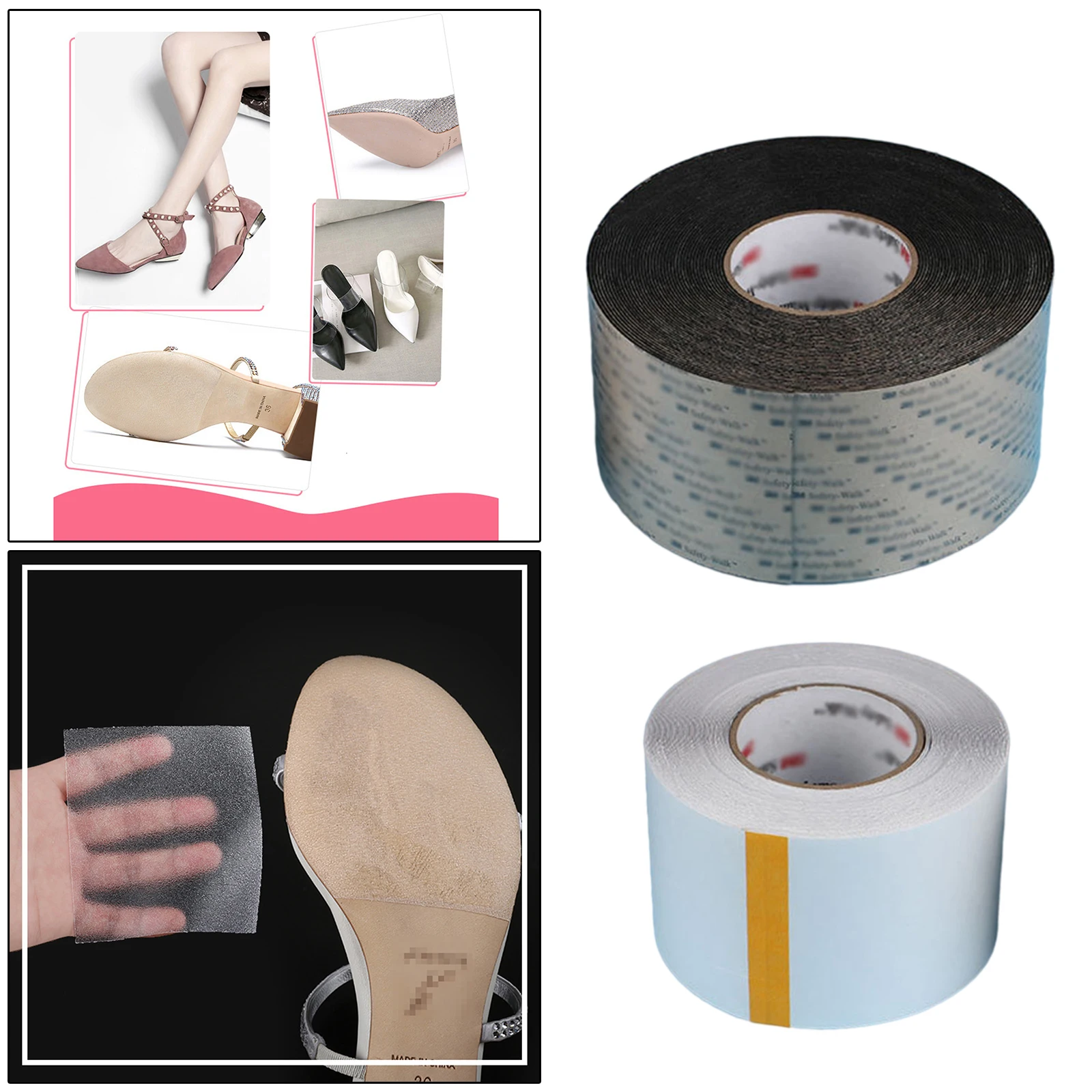 1 Roll Shoe Sole Stickers, Self-Adhesive Sole Cover Protectors for High Heels, Sneakers