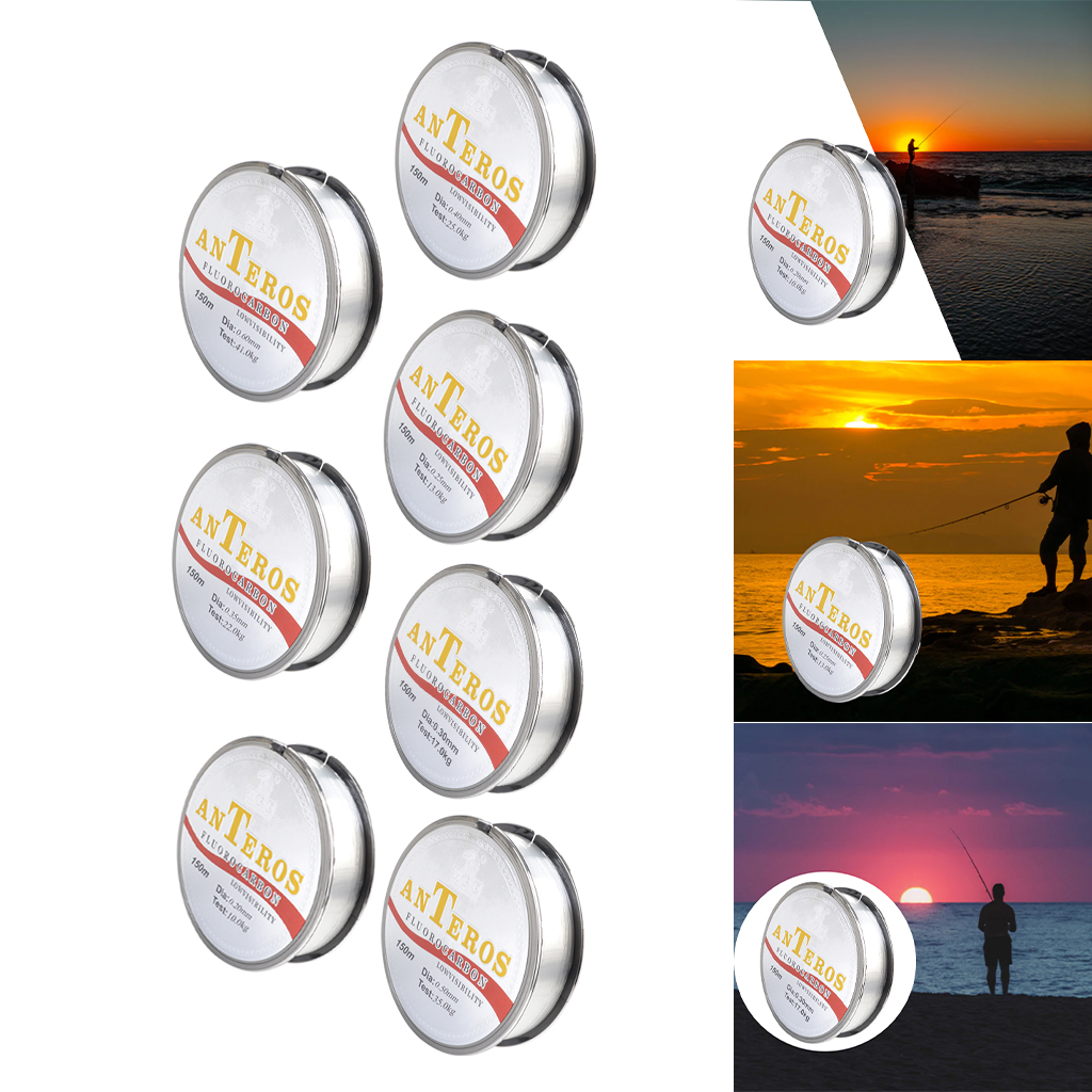 150m Fluorocarbon Coated Fishing Line Leader Line Low Stretch for Saltwater Freshwater Trout Carp Fishing Accessories