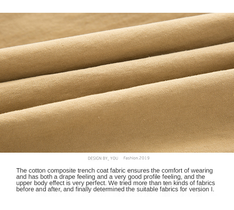 Women 's Trench Coat Mid -length 2021 New Korean Style Elegant Fashion Casual Spring and Autumn Khaki Long Double Breasted Full