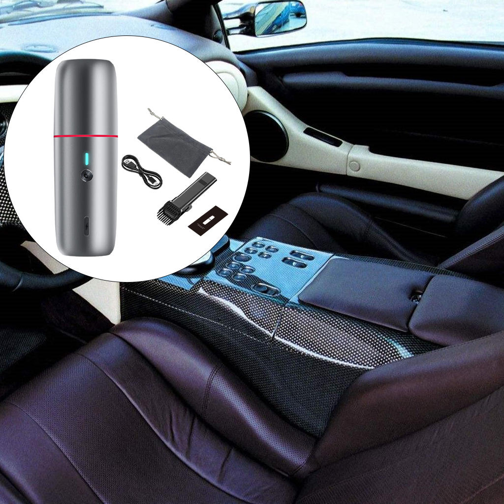 Portable Handheld Vacuum Cleaner 6000PA Small Lightweight Cleaner for Car Pet Hair - Silver