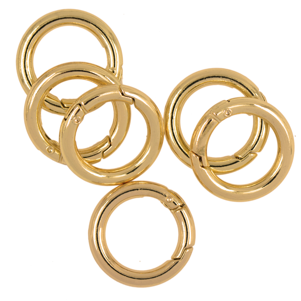 6PCS Spring Clip Round Carabiner 1