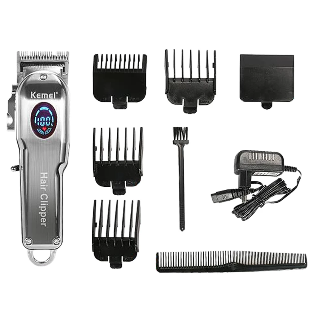 Kemei KM-2002 Metal Electric Hair Clipper Shaver Trimmer Cutter EU Plug
