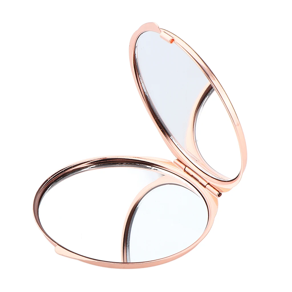  Mirror Portable Round Shaped Cute Dual Sides Mirror for Women/Girls