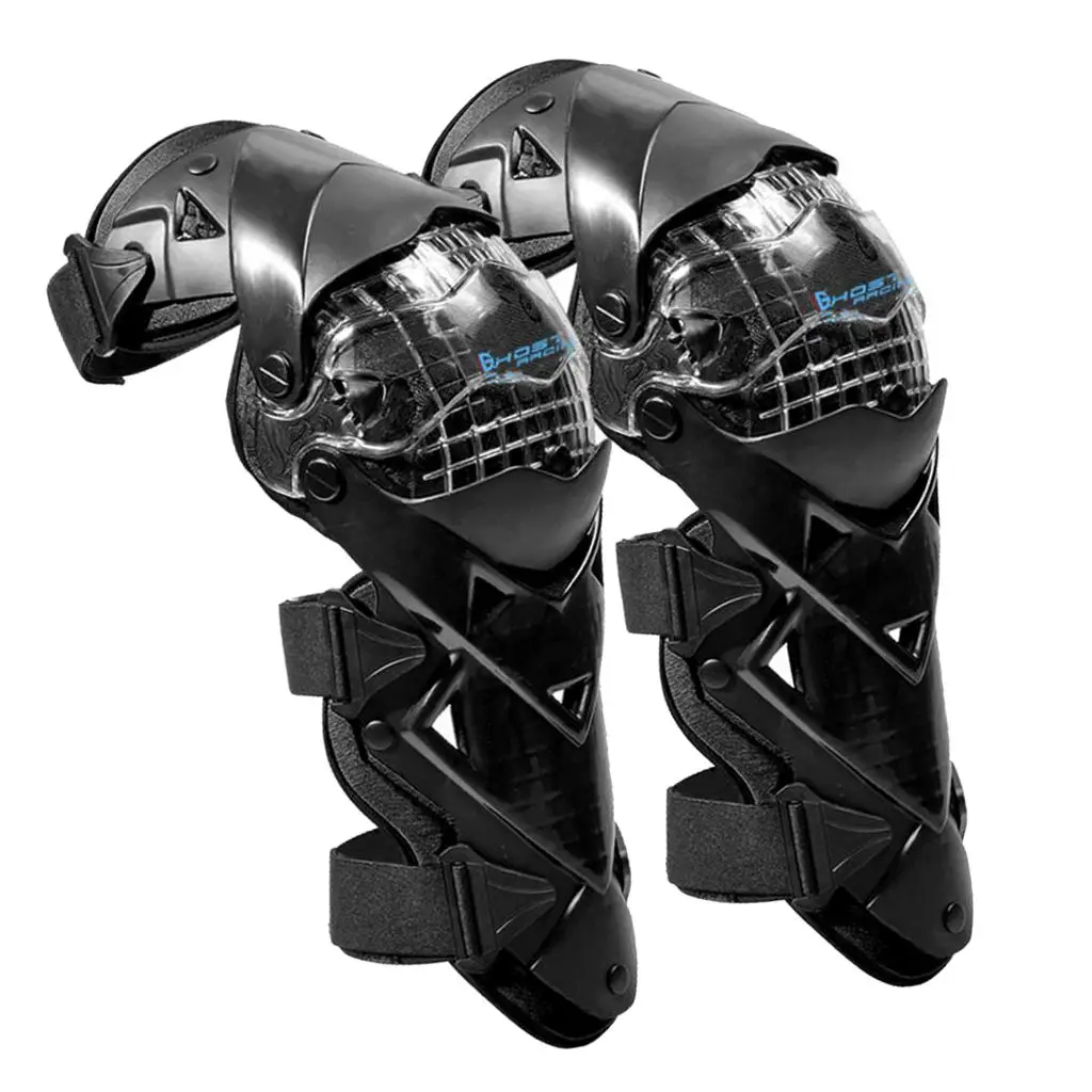 Black ATV Motocross Motorcycle Riding Knee Shin Guards for Racing Motorcycle Knee Pads Protectors Motorcycle Knee Guards