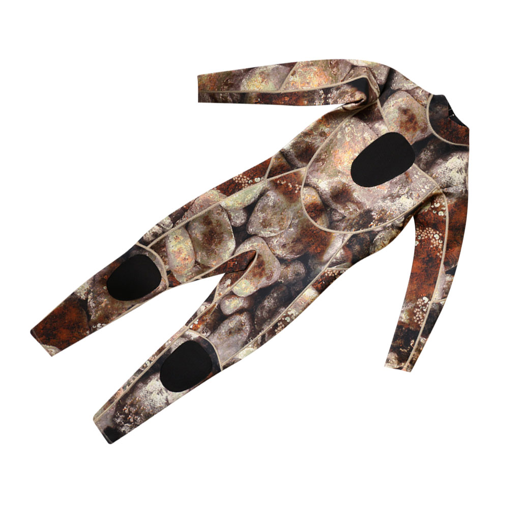 Men Camo Camouflage 3mm Neoprene Zip Back Scuba Diving Spearfishing Wetsuit