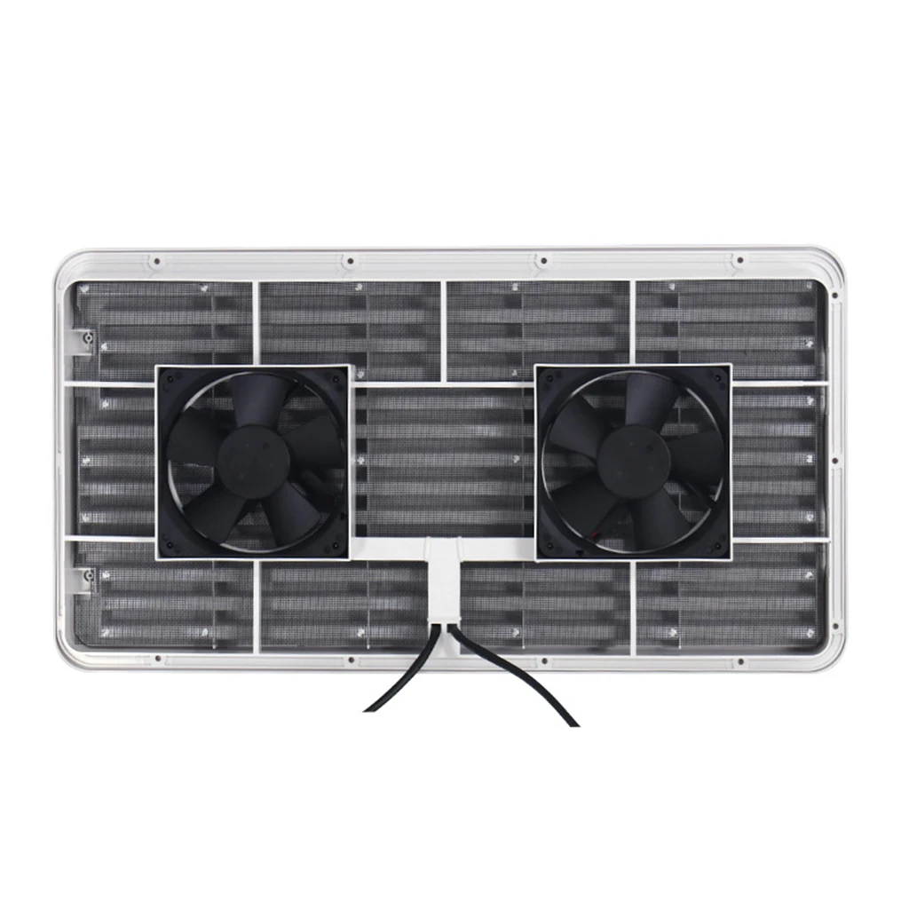 Durable Universal RV Storage Hatch w/ Fan Camper Accessories White 52x28cm