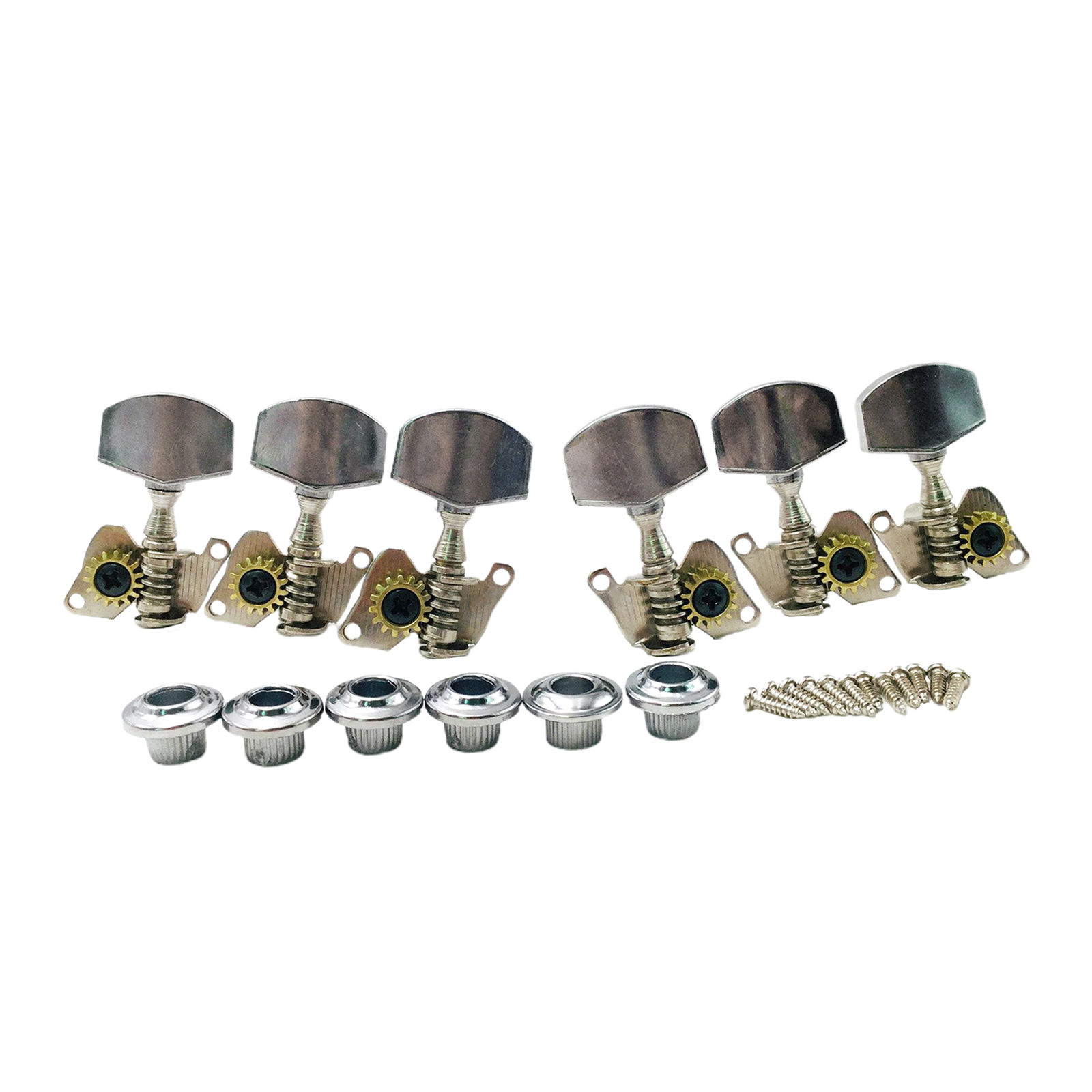 6pc/set Acoustic Guitar Tuning Keys Pegs Open Gear Fine Finish Replacement