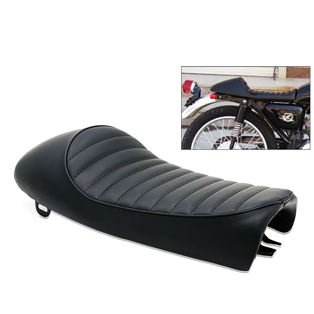 Waterproof PU Leather Vintage  Cafe Racer Seat Replacement for  CB200