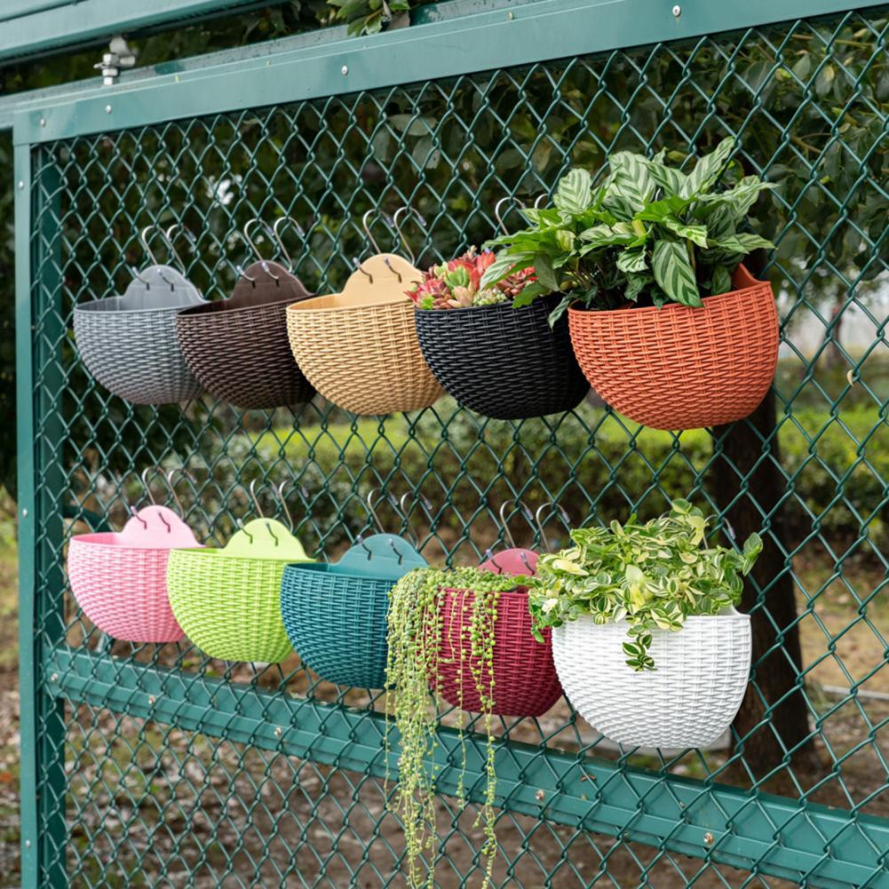 Tentures Murales Panier De Rangement Suspendu Pour Plantes Et Fleurs Suspendu Au Mur Pot De