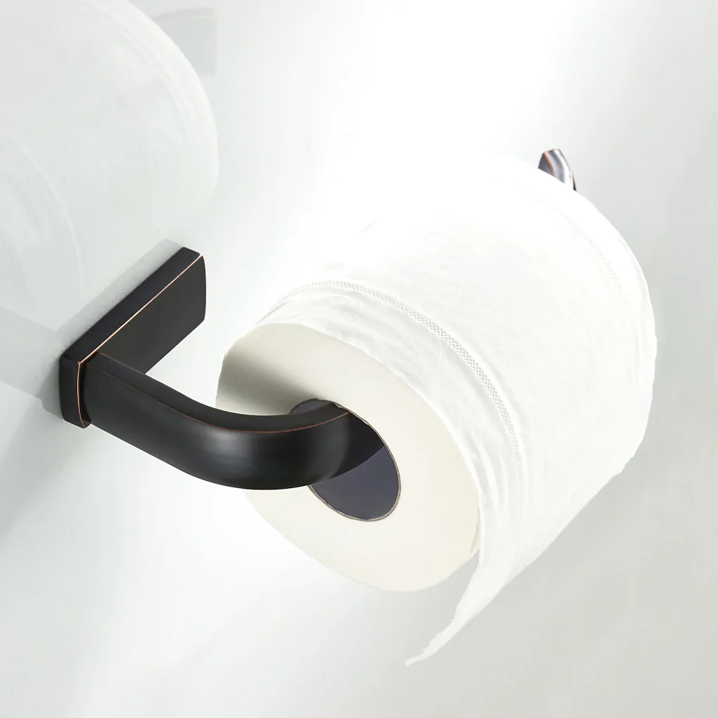 Brass Toilet Paper Towel Holder Bathroom Paper Roll Tissue Storage Hook Rack Bathroom Storage Accessories