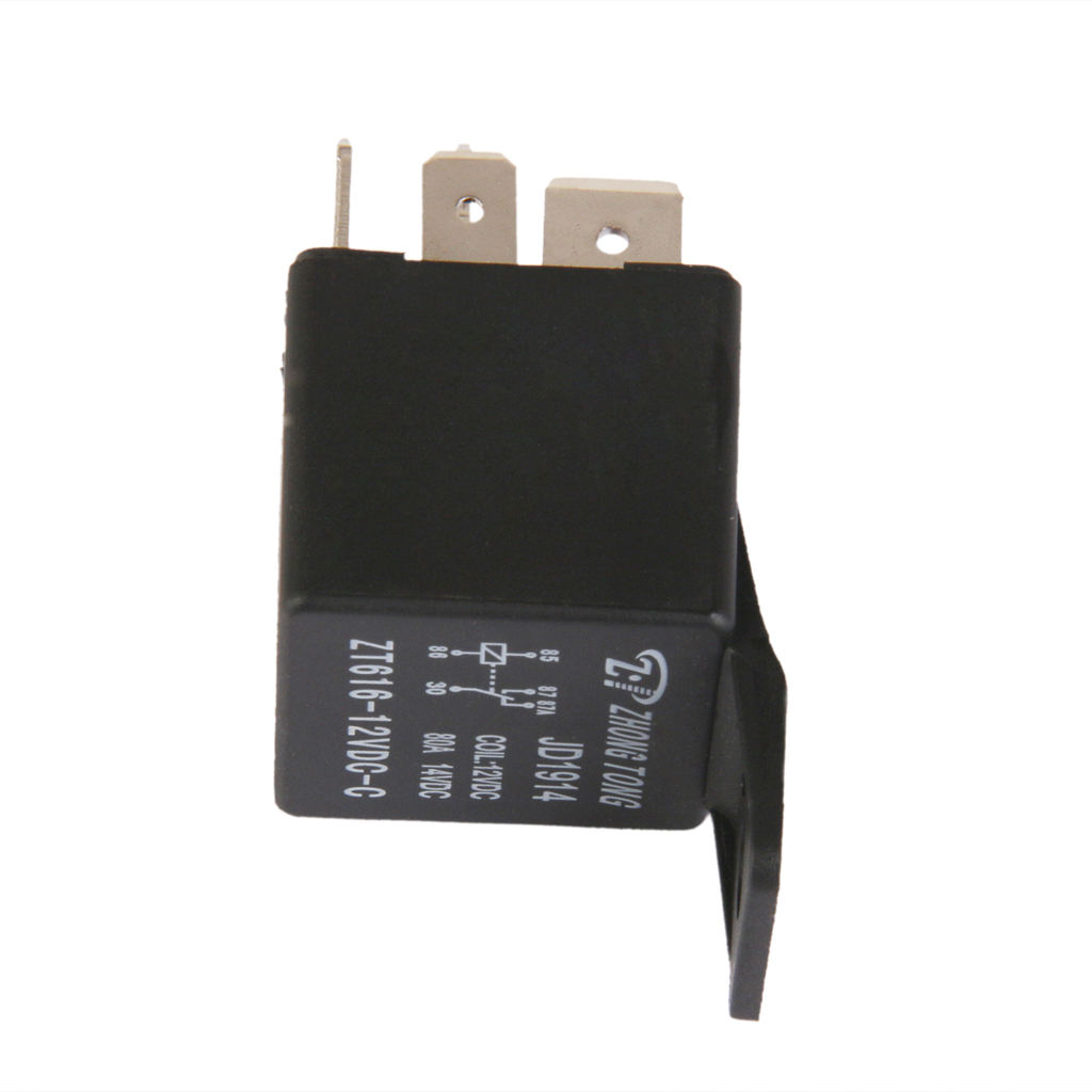 Car Truck Auto Automotive DC 12V 80A 80 AMP SPDT Relay Relays 5-Pin