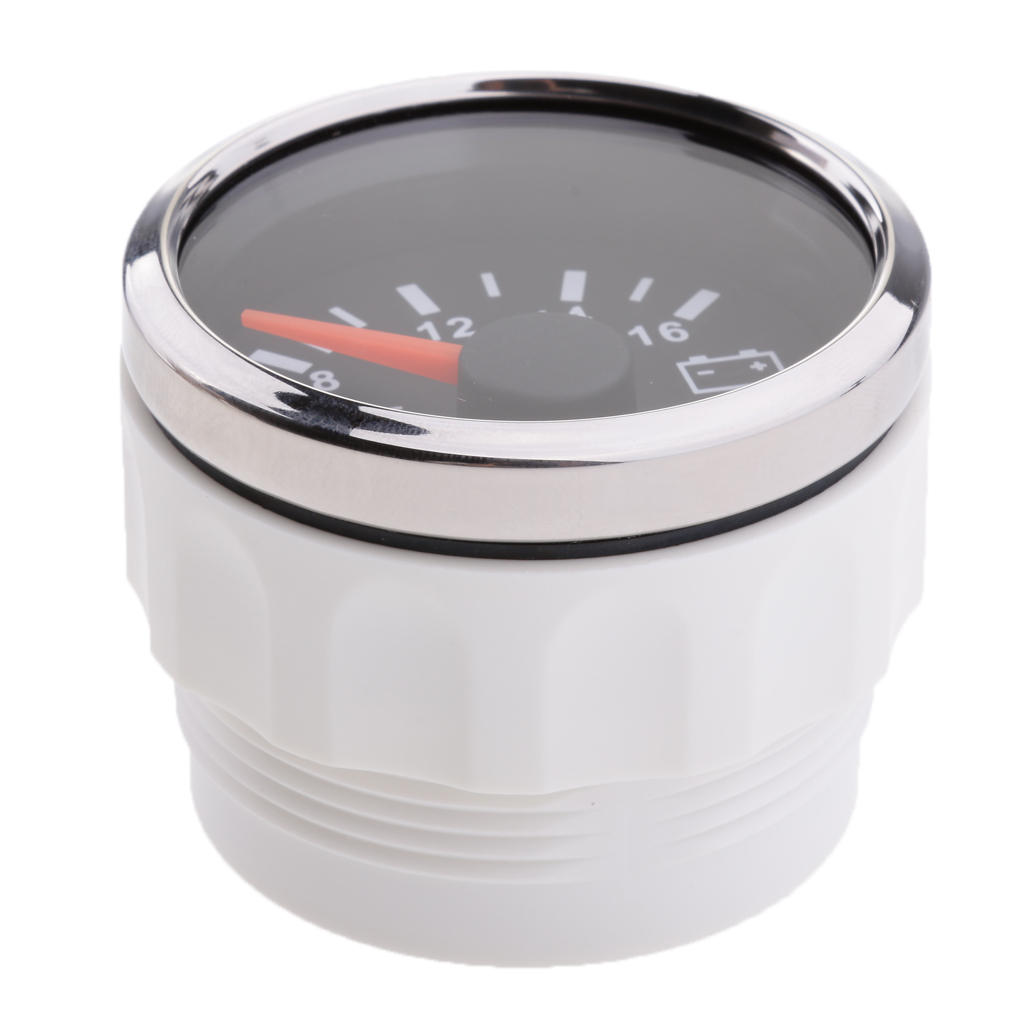 52mm 2" Universal 8V-16V Gauge Meter Racing Car Voltmeter Volt Gauge DC12V