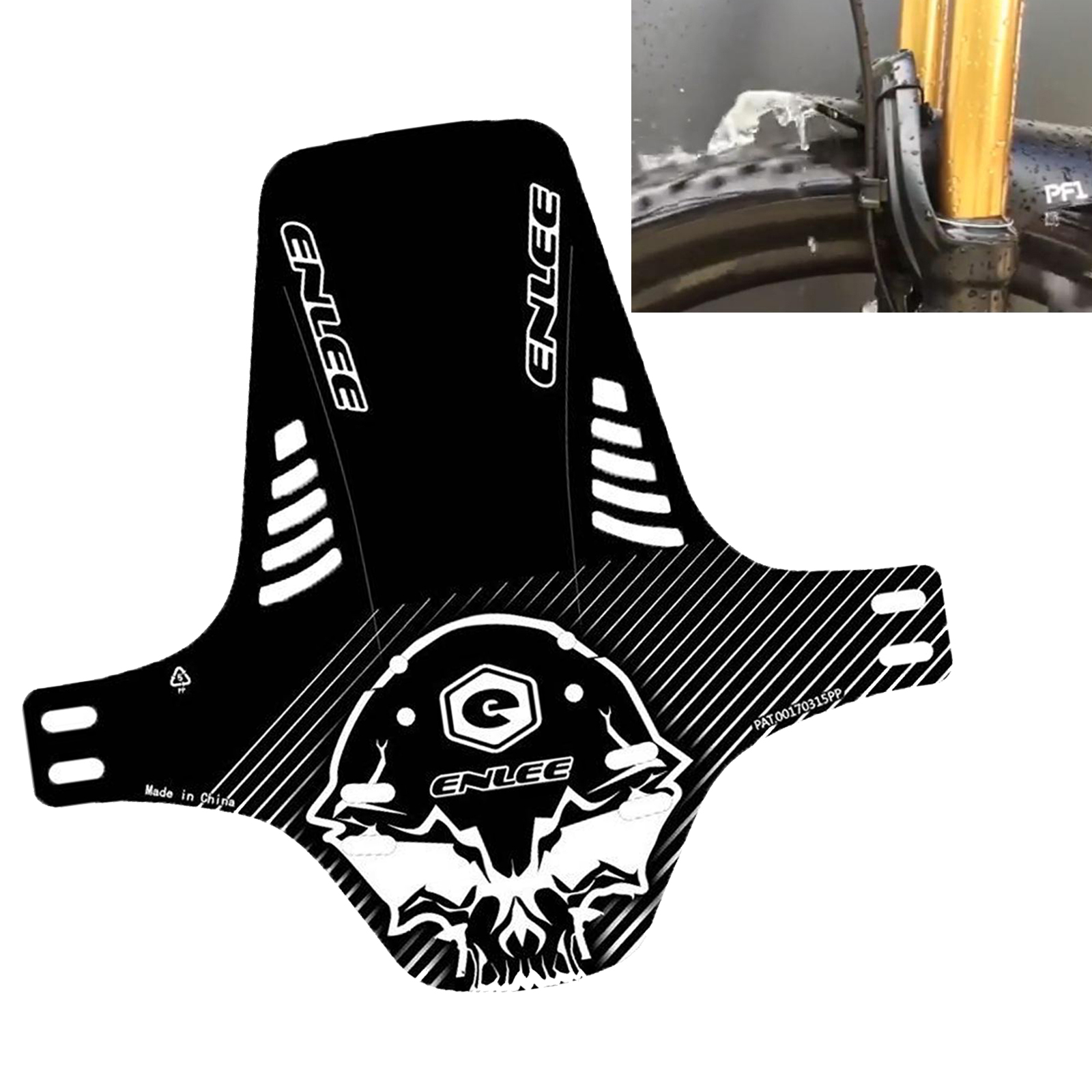 Durable Bike Fender, Mountain Road Bike Mudguards, Flexible Front and Rear Mud Guard Compatible for 26