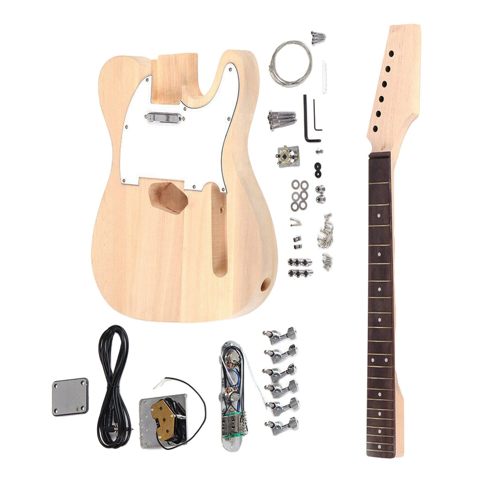 Wood Electric Guitar Kit with Rosewood Fingerboard, Accessory
