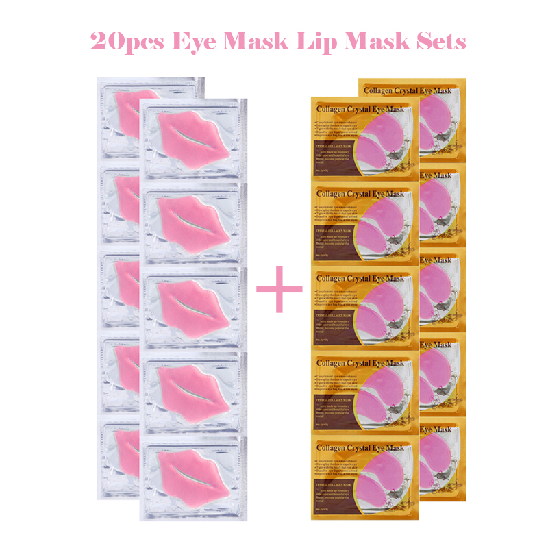 Best of 20pcs Eye Mask Lip Mask Skin Care Sets Moisturing Nourishing Labial Lips Mask Anti Aging Dark Circles Eye Patches Face Care Set Reviews & Tips