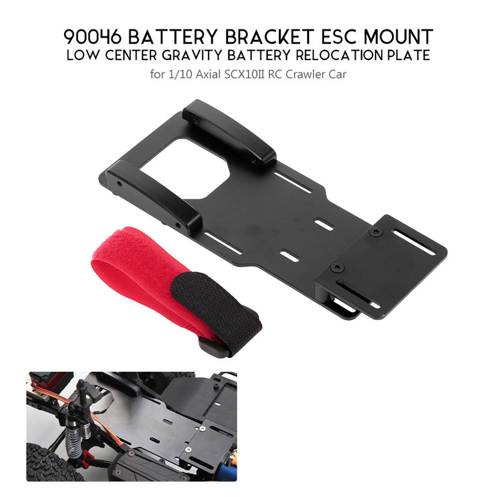 1/10 RC Crawler Battery Bracket Metal Battery / ESC Relocation Plate Ax90046