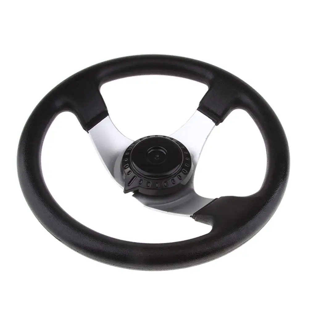 300mm Black Steering Wheel for 150cc - 250cc Engines ATV Go Kart Buggy Quad