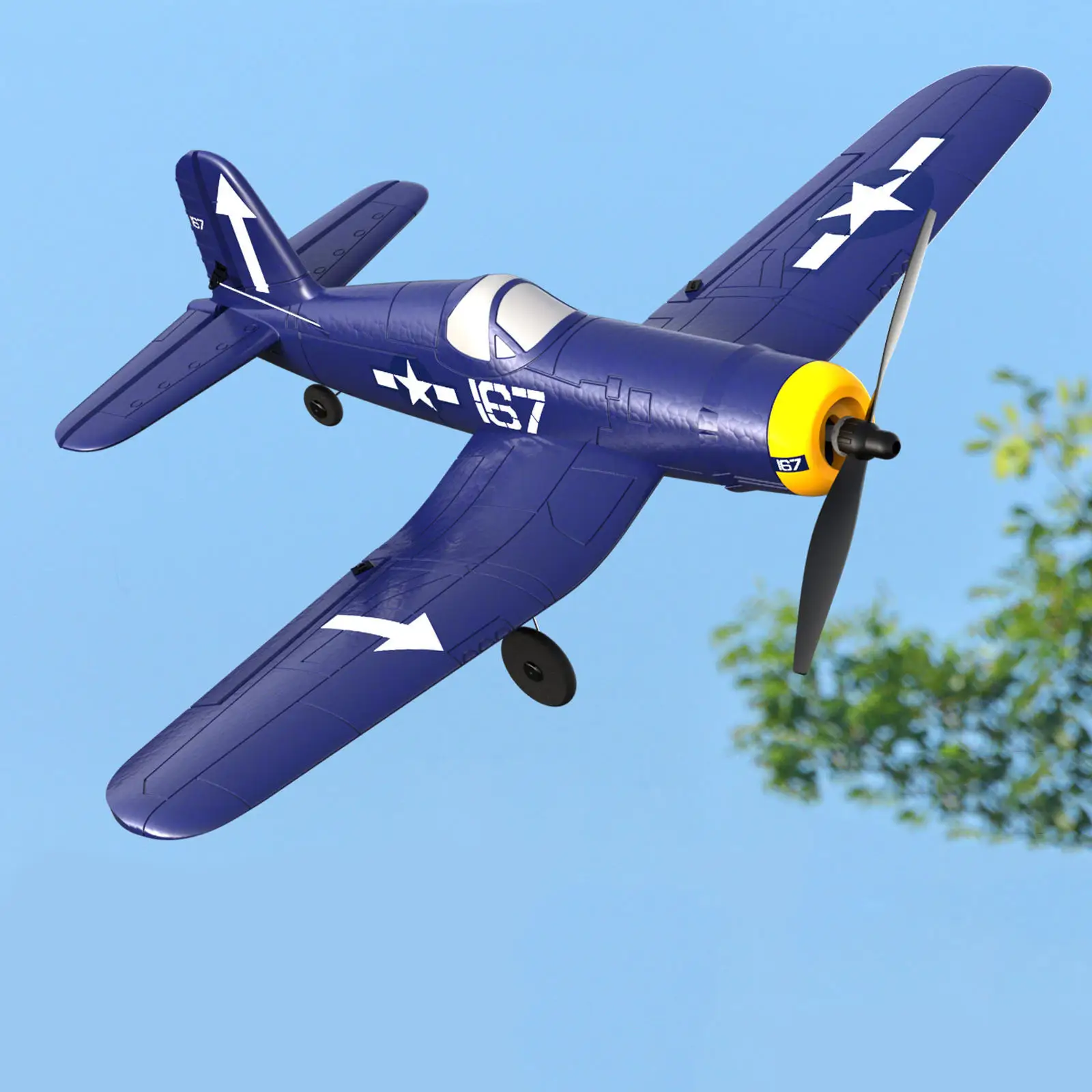 RC Aircraft Carrier F4U 761-8 400mm EPP One-Key Aerobic RC Airplane RC Plane with GHz 4CH Remote Control Aircraft models