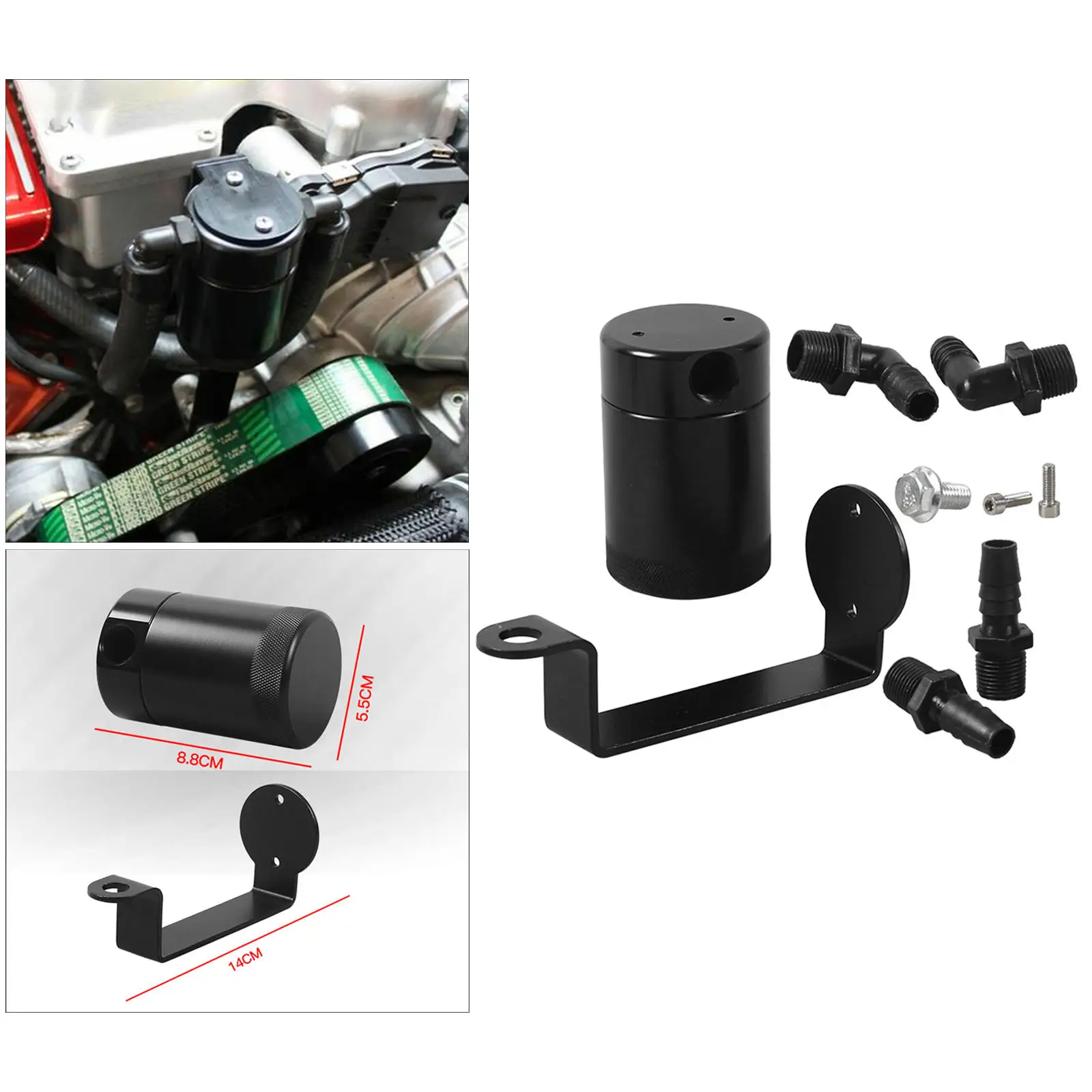 Performance  Oil Separator Catch Tank Can for Charger Hellcat Demon 2015-2020 Passenger Side
