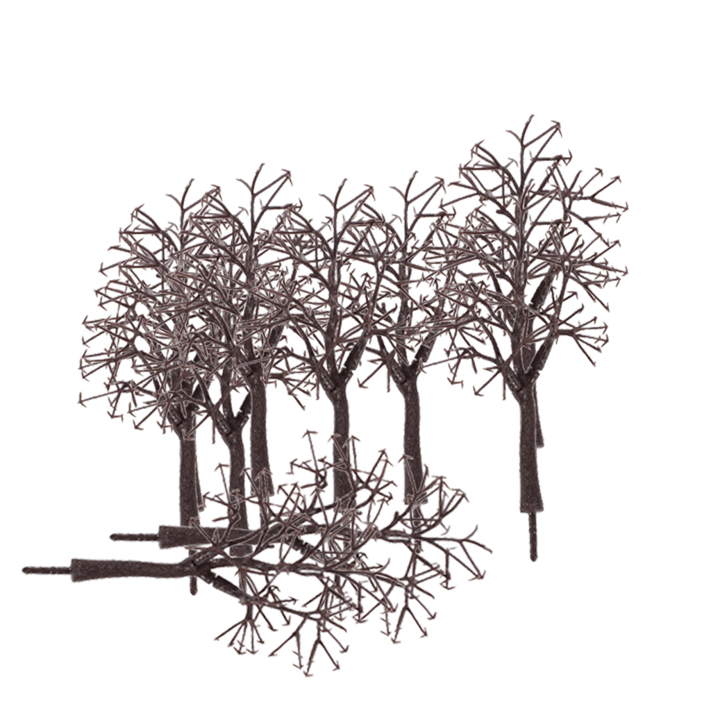 10 Autumn Deciduous Tree Tree Bare Trunk Train Park Landscape Plan 12cm OO