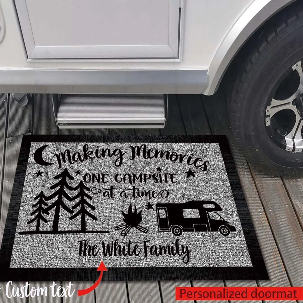 Modern Nordic Custom Making Memories Camping Doormat