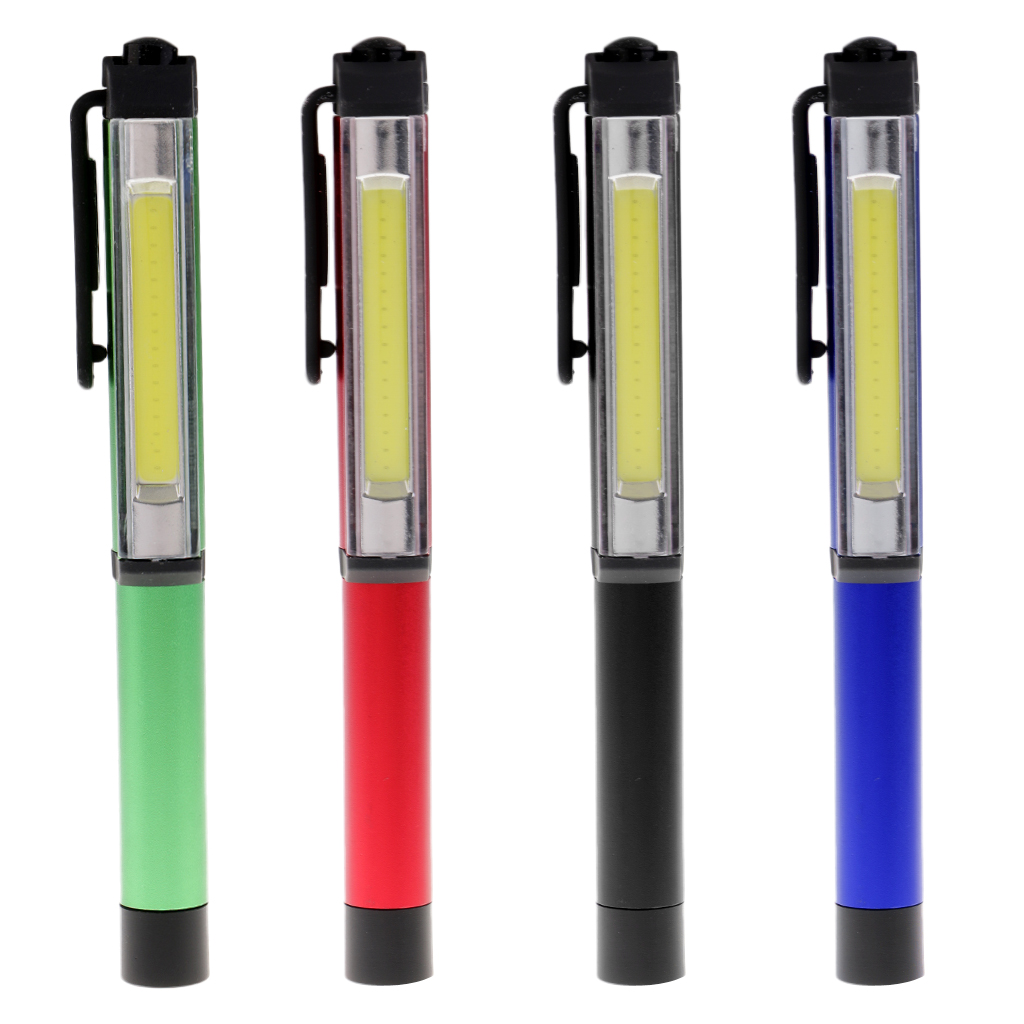 Super Bright LED Pen Light Inspection Torch Work Light with Clip  for Outdoor Camping Car Repair