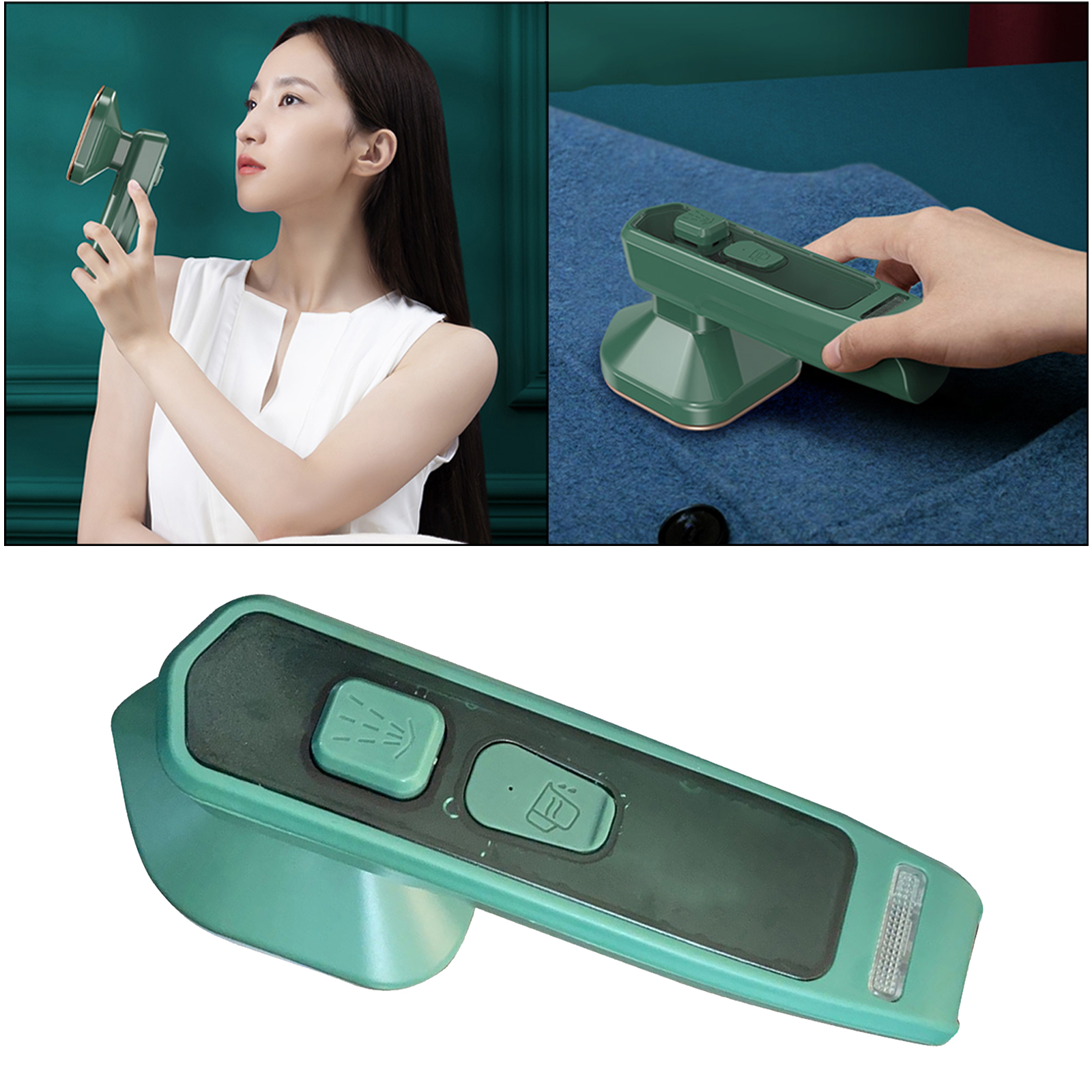 Handheld Heat Press Electric Iron Machine for Clothes Trousers Hats Portable for Home Travel Business Trip 220V, EU Plug