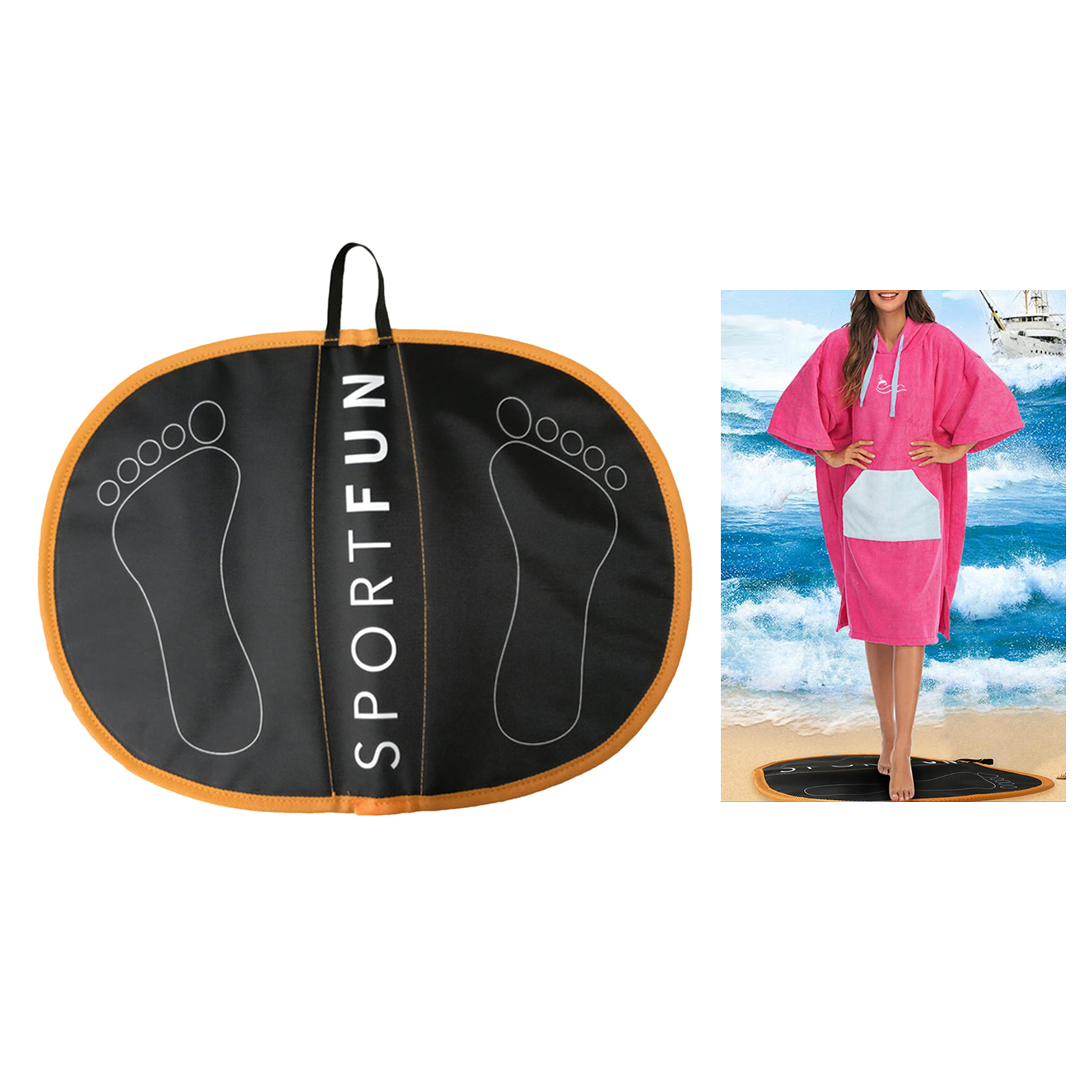 Waterproof Beach Wetsuit Changing Water Sports Feet Pad Mat Surfing Diving Wetsuit Changing Mat Swimming Accessories