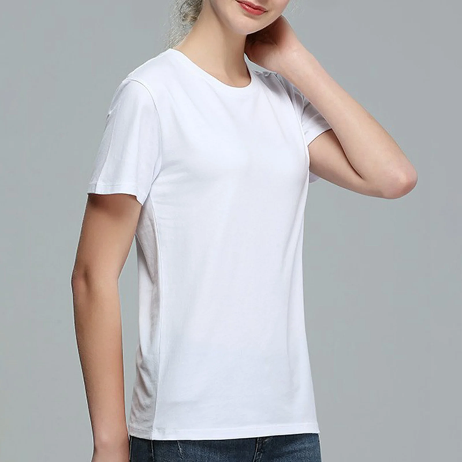 Man Summer Soft T shirts Unisex Women Short Sleeve Modal T-shirt white Basic Casual Tee Shirt Tops Crewneck