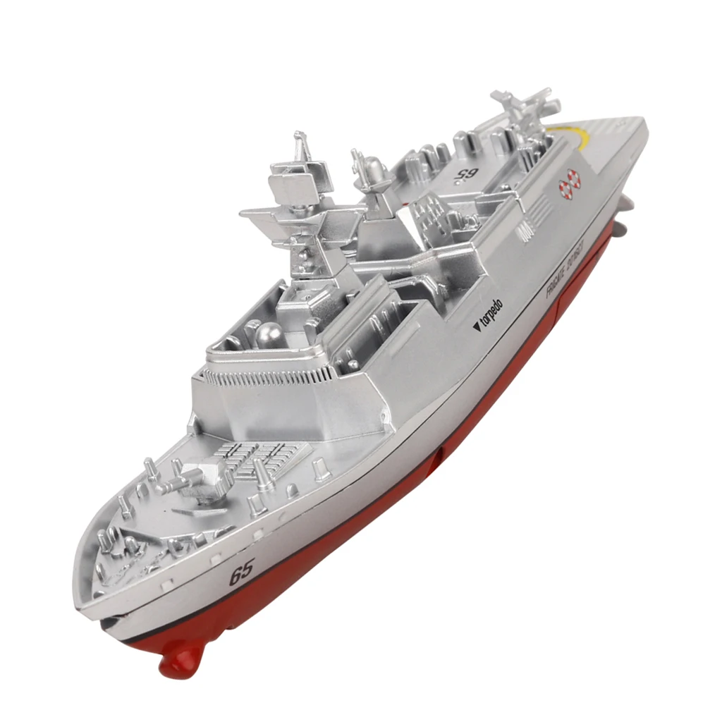 RC Navy  Radio Remote Control Boat /  Warship - Silver