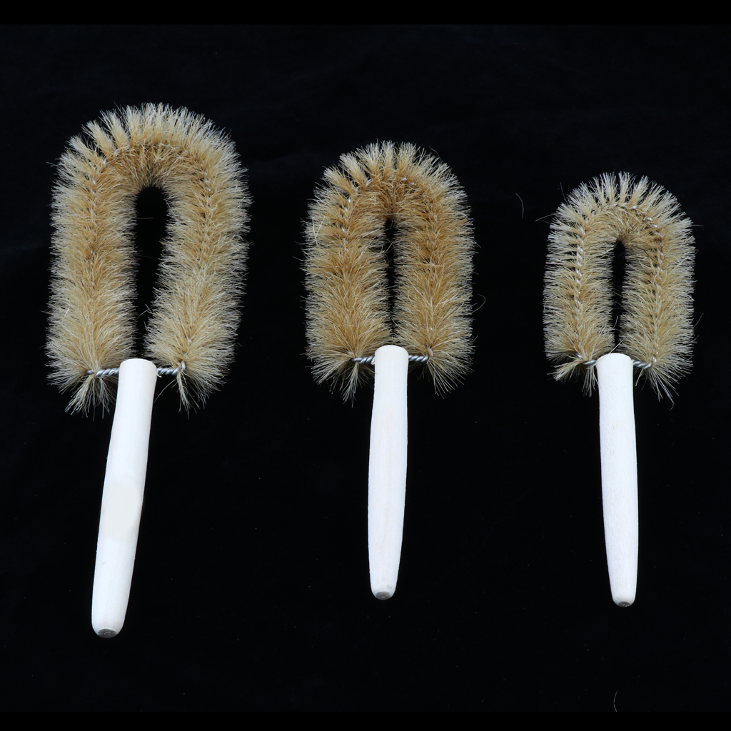 BEAKER CLEANING BRUSH FOR GLASS JAR TUB POT BOTTLE CUP CLEANER 3 Sizes
