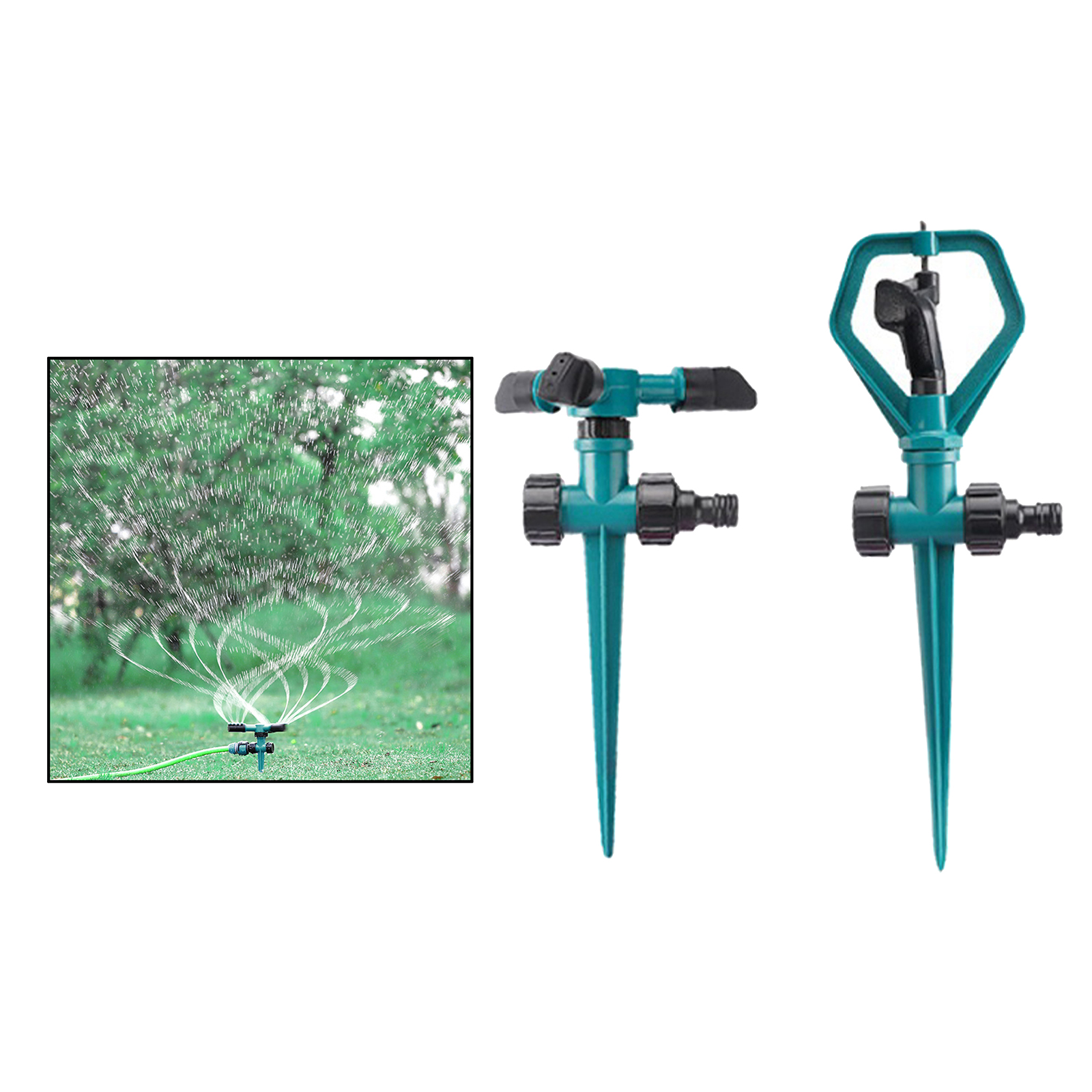 Garden Sprinkler Automatic Sprinklers 360 Degree Rotated Sprayer Covering Large Area Kids Play Fun