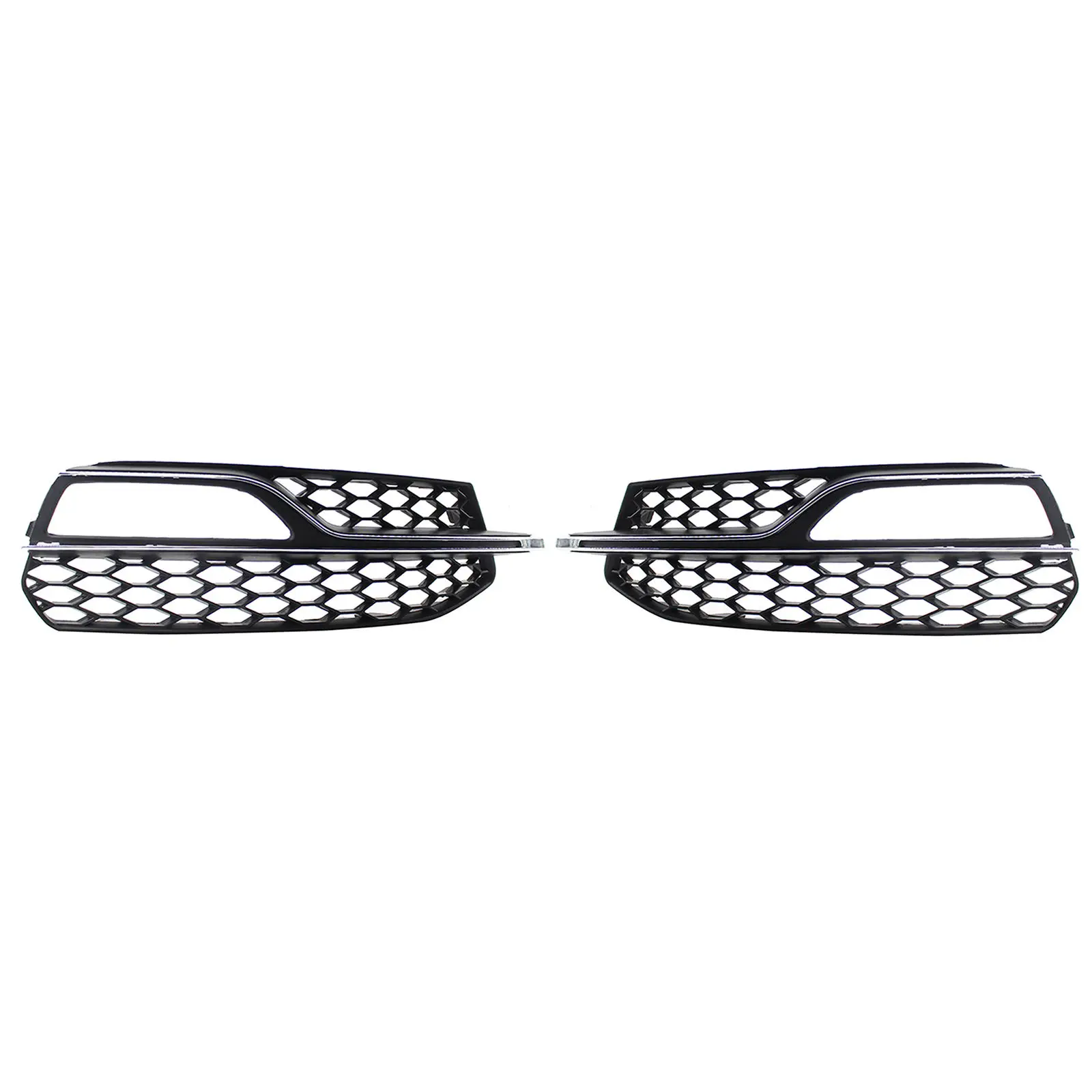 2pcs Mesh Front Fog Light Grilles fits for Audi A3 S-Line 14-16