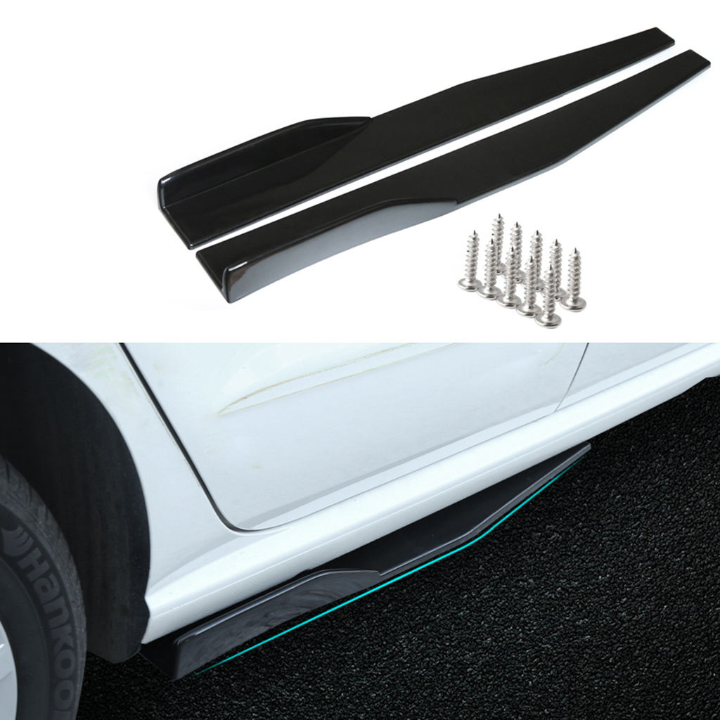 A Pair Of Side Skirts Made Of Plastic With 10 Screws 75x4,5x5cm