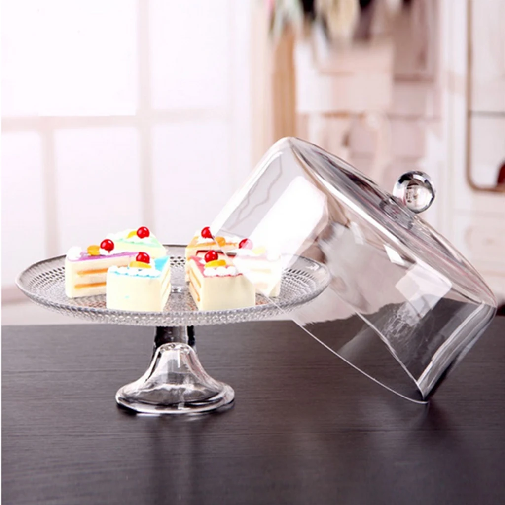 1:12 Scale Miniature Dollhouse Cake Plate Tray W/ Lid Appliance Decoration