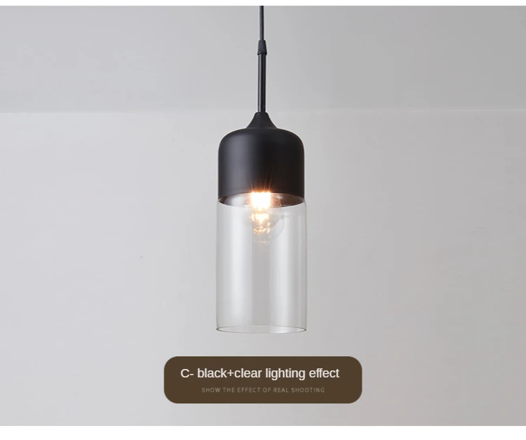 H4f2b9a7d8f594d63923d0192a0672755b Nordic Pendant Lamp Modern Glass Hanging LED Light Fixtures for Restaurant Living Bedroom Indoor Decoration Luminaire Suspension