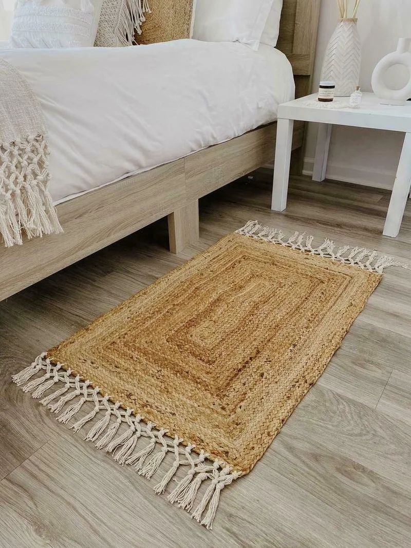 Details about   Rug 100%Natural Jute Modern Living Area Rugs Braided Style Runner Decor Carpet 