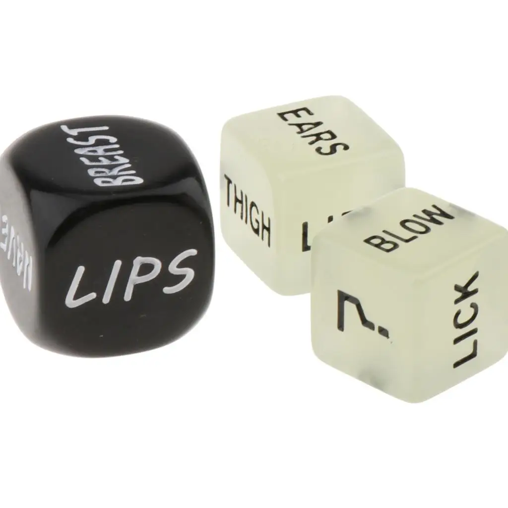 4pcs Novelty Love Dice Glow in a Dark Gift for Men Boyfriend  Cheeky Anniversary Present Naughty Fun Bedroom Games Toys