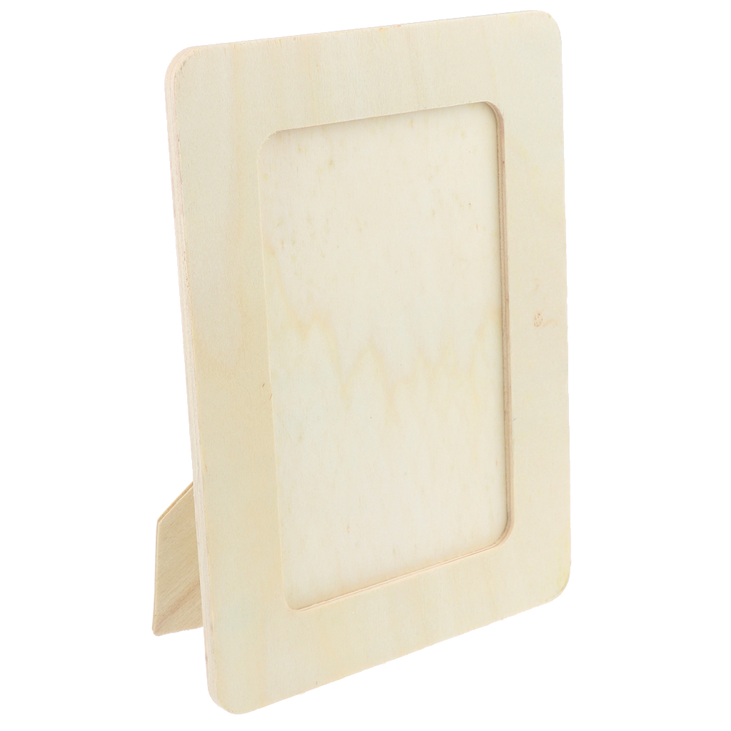 Simple Designs Unfinished Wooden Solid Wood Photo Picture Frames Ready to Paint Home Decor for ’s Art Craft DIY Projects
