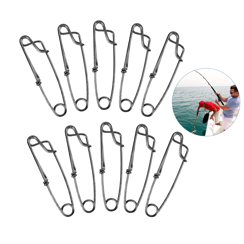 30Pcs Longline Snap Clips High Strength Float Line Tuna Clip Fishing Tackles