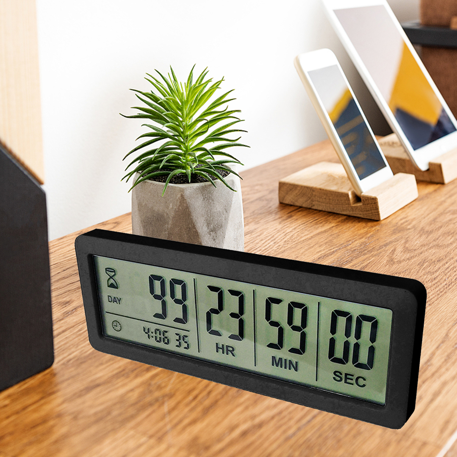 Digital Countdown Timer Timer Clock Large Screen Count Down Days Timer for Examination Retirement Kitchen