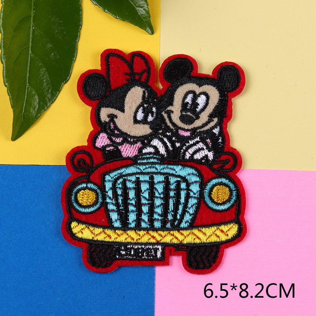 Mickey Mouse Cartoon 5.2cm x 8.2cm Iron On Applique Embroidery Patch 