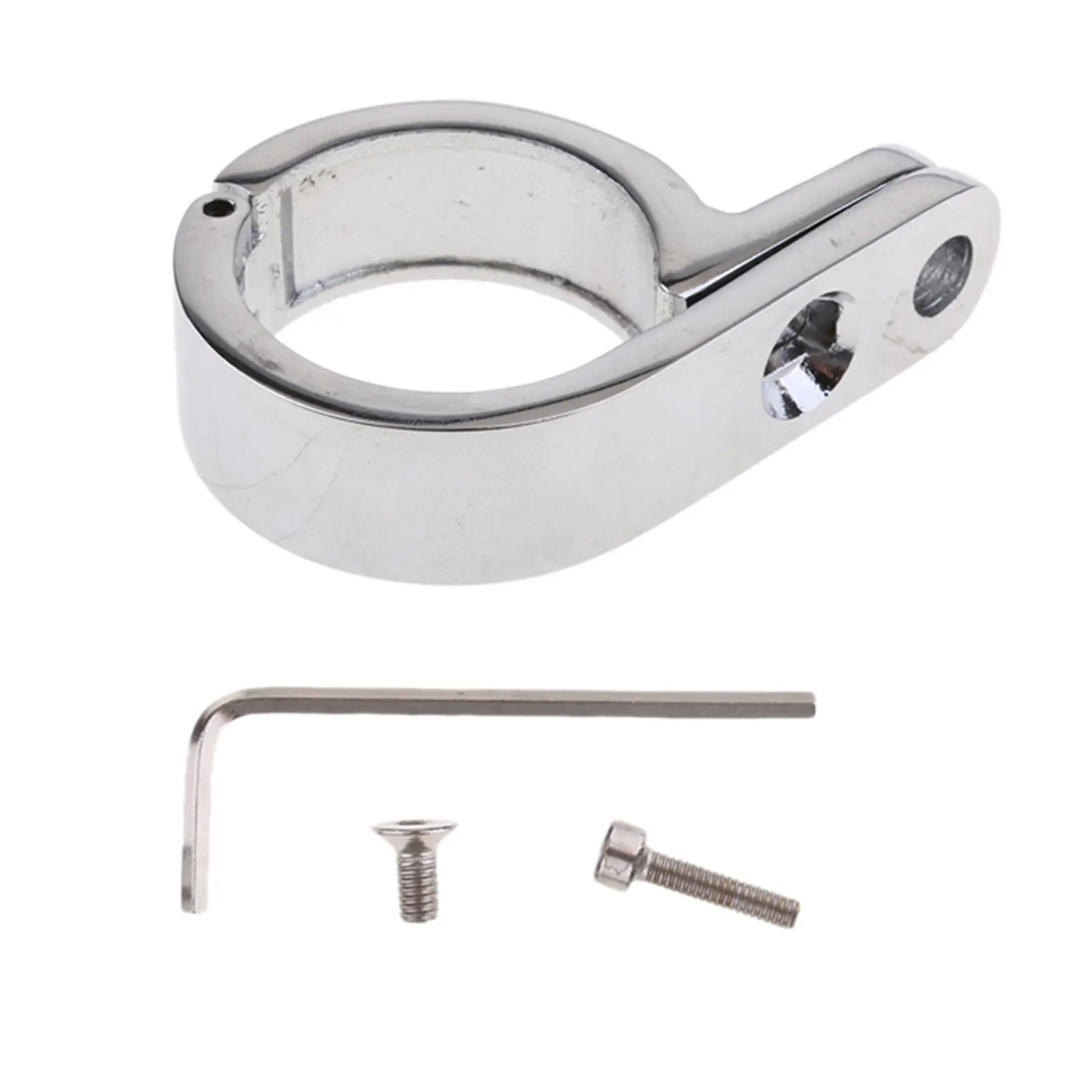 Chrome Motorcycle Handlebar Mount Clamp Bracket Clock 32mm For 